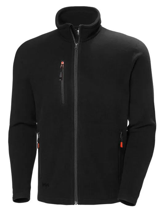 Helly Hansen Oxford Fleece Jacket 72026 - Black - Customisable Jacket