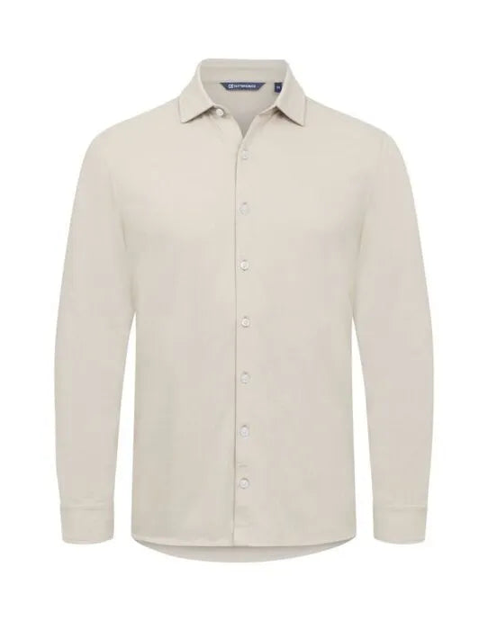 Cutter & Buck - Advantage Shirt Men - Beige - Customisable Shirts & Blouses