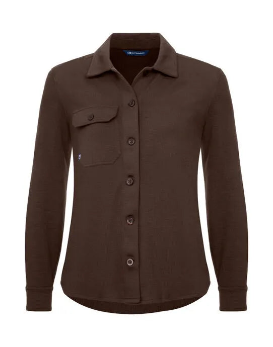 Cutter & Buck - Advantage Leisure Shirt Women - Dark Mocca - Customisable Shirt
