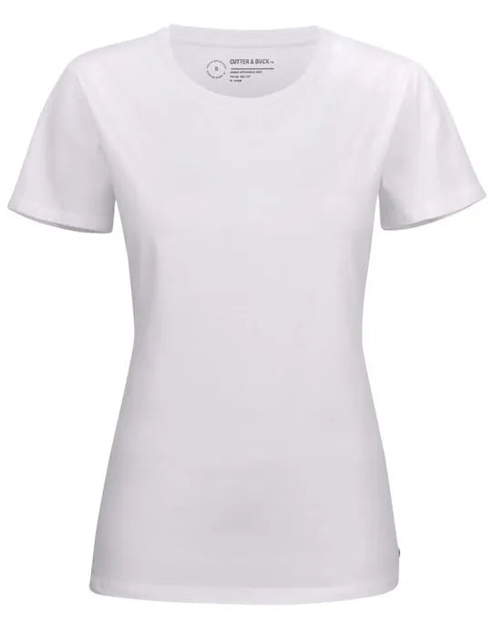Cutter & Buck - Manzanita Roundneck Women - White - Customisable T-Shirt