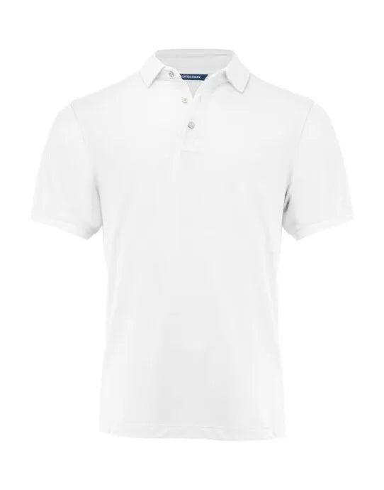 Cutter & Buck - Virtue Polo Solid Men - White - Customisable Polo Shirts
