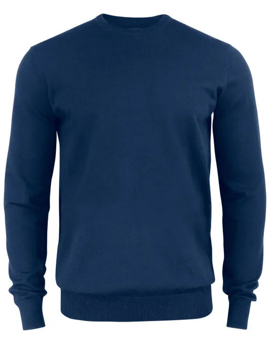 Cutter & Buck - Oakville Crewneck Men - Dark Navy - Customisable Knitwear