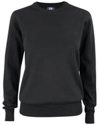 Cutter & Buck - Oakville Crewneck Women - Black - Customisable Knitwear