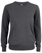 Cutter & Buck - Oakville Crewneck Women - Anthracite Melange - Customisable Knitwear