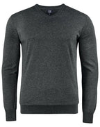 Cutter & Buck - Oakville V-neck Men - Anthracite Melange - Customisable Knitwear