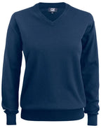 Cutter & Buck - Oakville V-neck Women - Dark Navy - Customisable Knitwear