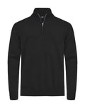 Cutter & Buck - Oakville Half Zip Sweater Men - Black - Customisable Knitwear