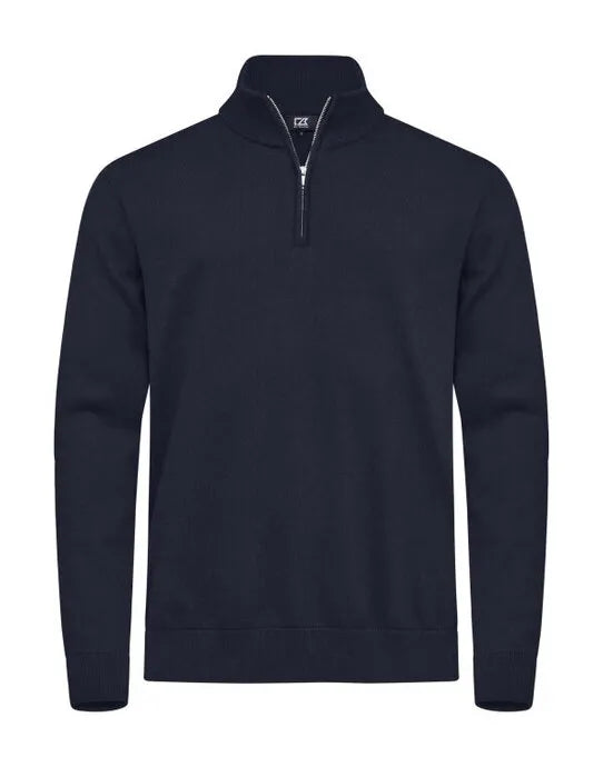 Cutter & Buck - Oakville Half Zip Sweater Men - Dark Navy - Customisable Knitwear