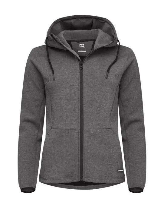 Cutter & Buck - Pemberton Hood Full Zip Women - Anthracite Melange - Customisable Sweatshirts And Hoodies