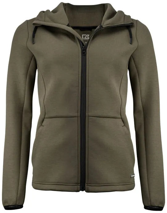 Cutter & Buck - Pemberton Hood Full Zip Women - Ivy Green - Customisable Sweatshirts And Hoodies