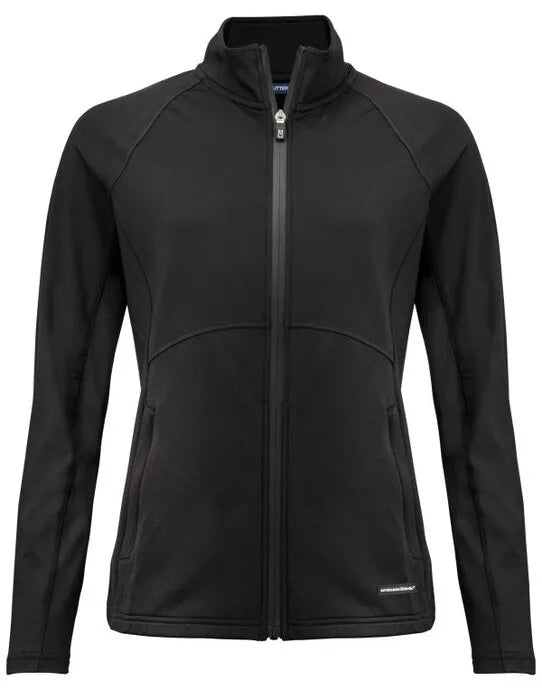 Cutter & Buck - Adapt Full Zip Jacket Women - Black - Customisable Sportswear