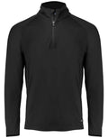Cutter & Buck - Adapt Half Zip Men - Black - Customisable Sportswear