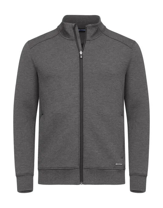 Cutter & Buck - Pemberton Cardigan Full Zip Men - Anthracite Melange - Customisable Sweatshirts And Hoodies