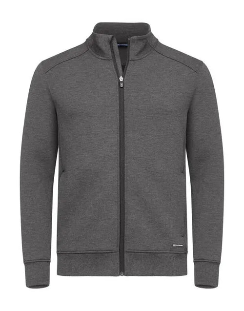 Cutter & Buck - Pemberton Cardigan Full Zip Men - Anthracite Melange - Customisable Sweatshirts And Hoodies