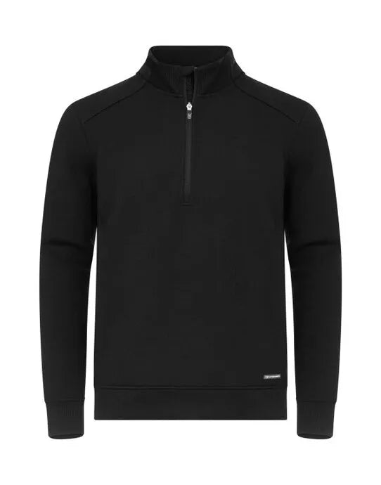 Cutter & Buck - Pemberton Half Zip Men - Black - Customisable Sweatshirts And Hoodies