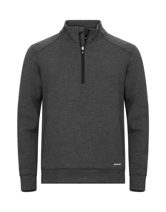 Cutter & Buck - Pemberton Half Zip Men - Anthracite Melange - Customisable Sweatshirts And Hoodies