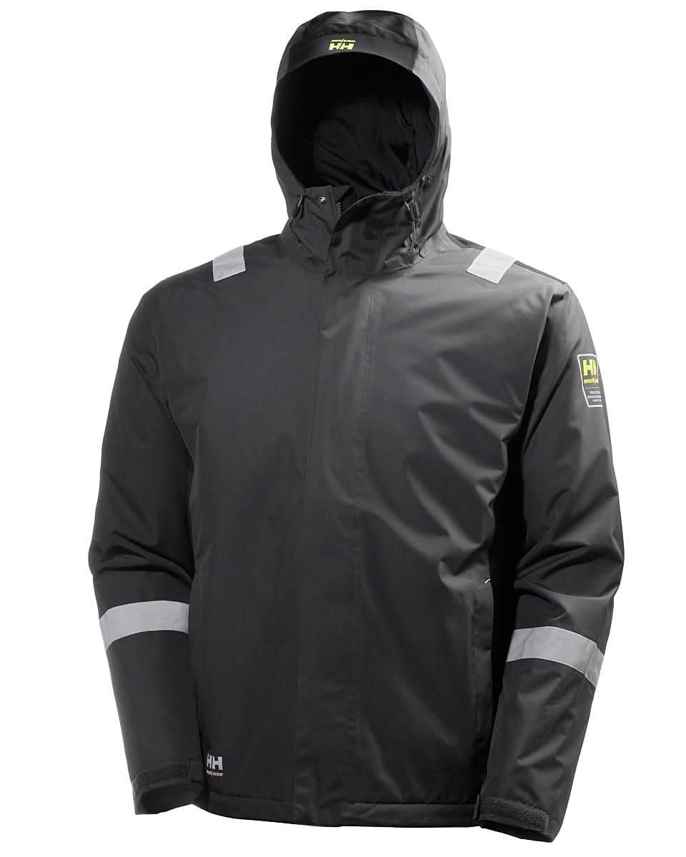 Helly Hansen Manchester Winter Jacket 71351 - Dark Grey Black - Customisable Jacket
