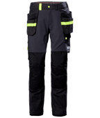 Helly Hansen Oxford 4X Construction Trousers 77405 - Ebony Black - Customisable Trousers