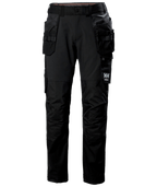 Helly Hansen Oxford 4X Construction Trousers 77405 - Black - Customisable Trousers
