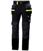 Helly Hansen Oxford 4X Construction Trousers 77405 - Black Ebony - Customisable Trousers
