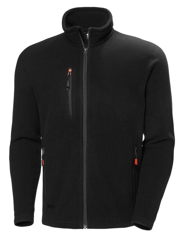 Helly Hansen Oxford Fleece Jacket 72026 - Black L - Customisable Jacket