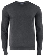 Cutter & Buck - Oakville Crewneck Men - Anthracite Melange S - Customisable Knitwear