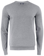 Cutter & Buck - Oakville Crewneck Men - Grey Melange S - Customisable Knitwear