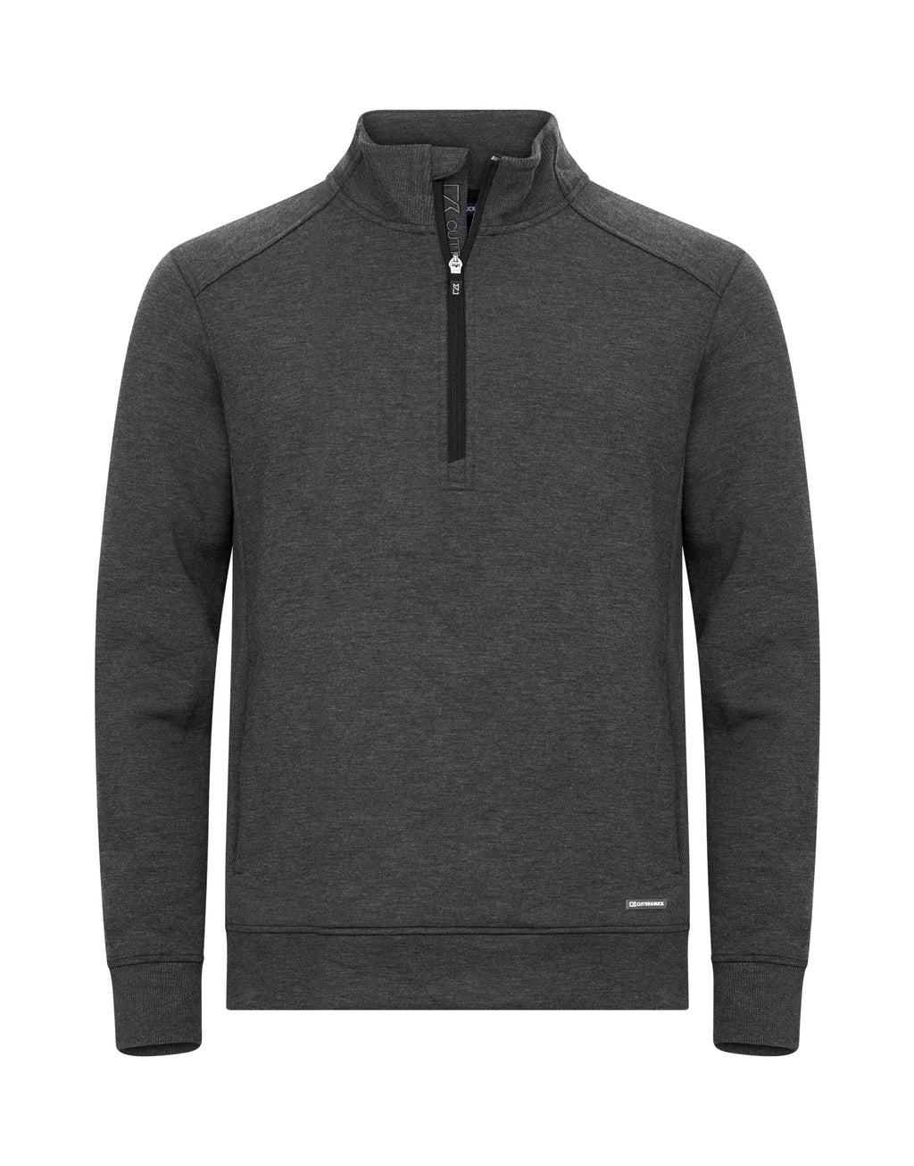 Cutter & Buck - Pemberton Half Zip Men - Anthracite Melange S - Customisable Sweatshirts And Hoodies